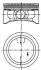 Поршень комплект на OPEL Vectra B, C, Astra G 2,2 00- KOLBENSCHMIDT 94912610 (фото 1)