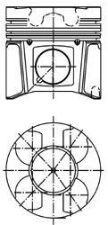 Поршень KOLBENSCHMIDT 99469600