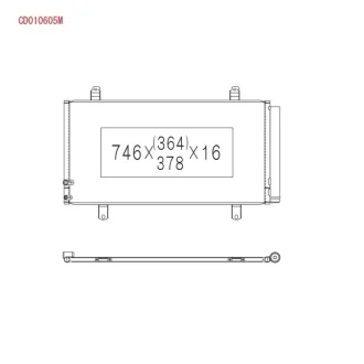 Радіатор кондиціонера KOY KOYORAD CD010605M
