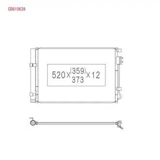 Радиатор кондиционера в сборе KOYORAD CD810639