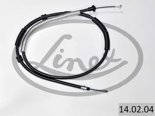 Трос ручника (задній) (R) Fiat Bravo/Stilo 01-14 (1660/1480mm) LINEX 14.02.04 (фото 1)