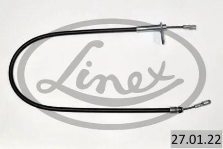 Трос ручника (L) MB C-Class/CLK 96-01 (964/804 мм) LINEX 27.01.22 (фото 1)