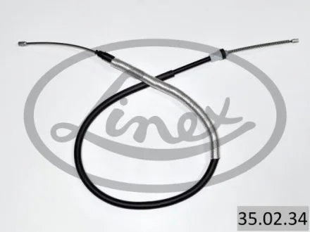 Трос стояночного гальма задн Лів (1273мм/958мм) RENAULT TWINGO II 1.2/1.5D/1.6 03.07- LIN35.02.34 LINEX 350234