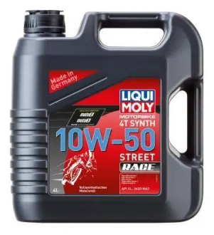 Масло моторне MOTORBIKE 4T SYNTH 10W-50 STREET RACE синтетична 4 л LIQUI MOLY 1686