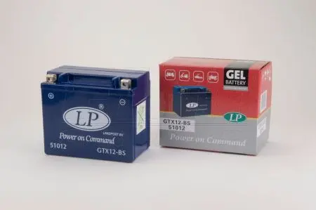 12V,12Ah,д. 152, ш. 88, в.131, вага 4,5 кг, залитий ий LP BATTERY GTX12-BS