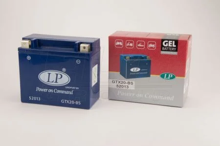 12V,20Ah,д. 175, ш. 87, в.155, вага 6,6 кг, залитий LP BATTERY GTX20-BS