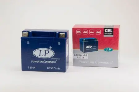 12V,20Ah,д. 175, ш. 85, в.155, вага 6,6 кг, залитий LP BATTERY GTX20L-BS
