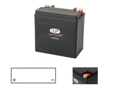 Аккумулятор для V-TWIN, 12V, 14Ah, CCA220, дл.: 148, ш.: 86, в.: 144 - закрытый, возможно горизонталь. Положи. LP BATTERY HVT-8