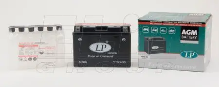 12V 8Ah,д. 150, ш. 70, в.105, электролит в к-те, вес 3,5 кг LP BATTERY YT9B-BS