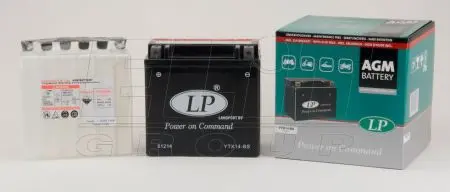 12V,12Ah,д. 152, ш. 88, в.147, електроліт в к-ті, вага 4,5 кг LP BATTERY YTX14-BS