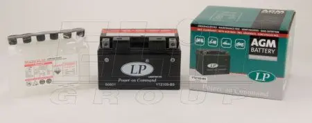 12V,8,6Ah,д. 150, ш. 87, в.93, электролит в к-те, вес 3,1 кг CCA 150 LP BATTERY YTZ10S-BS