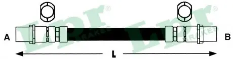Шланг гальмівний LPR 6T46884