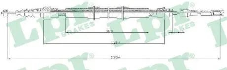 Трос ручного гальма LPR C0258B
