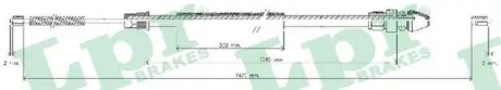 Трос ручного гальма LPR C0369B