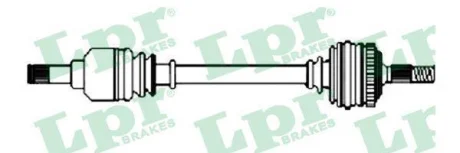 Вал приводний правий Peugeot 207 (07-13) LPR DS52343