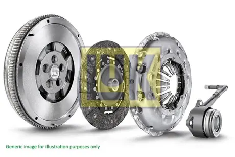 Демпфер + комплект зчеплення VW T5 2.0TDI 4motion 09-15, 100/103kw, CAAC,CCHA,CCHB,CAAE LuK 600 0321 00