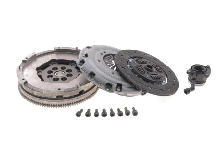 Комплект зчеплення з двомасовим маховиком та гідравлічним підшипником (з болтами: так, з вижимним підшипником, 260мм) FORD TOURNEO CUSTOM V362, TRANSIT CUSTOM V362, TRANSIT V363 2.0D/2.0DH 12.15- 600 0365 00 LuK 600036500