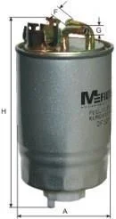 Фільтр паливний LT2.4D/T3 88>/T4 90>/Golf II87>/Golf III/Passat B3/B4/Sharan M-FILTER DF 327