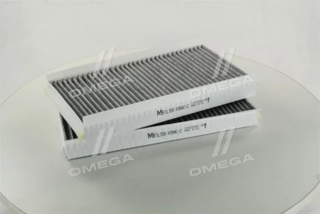 Фільтр салону BMW 5 (E60) 3.0D 01- (вугільний) (к-кт) M-FILTER K 994C-2