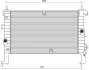 Радіатор двигуна (мкпп) OPEL MERIVA A 1.3D/1.7D 09.03-05.10 MAGNETI MARELLI 350213972000 (фото 1)