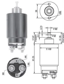 Реле стартера втягуюче Ford Transit 86-00 (AME0264) MAGNETI MARELLI 940113050264