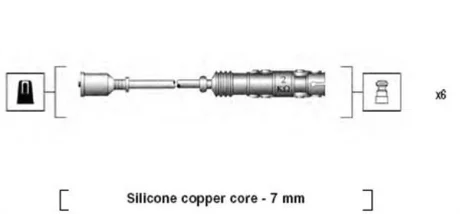 Комплект проводів запалювання SMART CITY-COUPE 0.6 07.98-01.04 MAGNETI MARELLI 941455010942