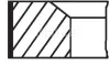 Комплект кілець поршневих з 3 шт. MAHLE ORIGINAL MAHLE / KNECHT 00140N1 (фото 1)