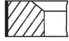 Комплект поршневих кілець MAHLE ORIGINAL MAHLE / KNECHT 001RS001110N1 (фото 1)