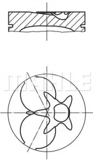 A_Поршень Mahle MB ="" Mahle MAHLE / KNECHT 0029300 (фото 1)