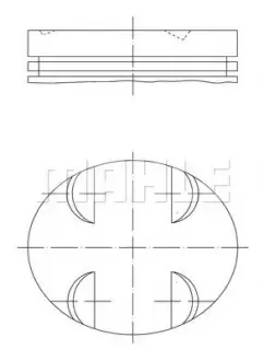 Поршень MAHLE ORIGINAL MAHLE / KNECHT 005 24 01