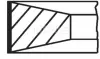 A_Комплект поршневих кілець Mahle FIAT ="" Mahle MAHLE / KNECHT 00805V0 (фото 1)