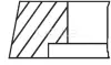 A_Комплект поршневих кілець Mahle FIAT ="" Mahle MAHLE / KNECHT 00805V0 (фото 2)