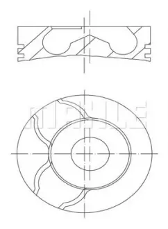 Поршень MAHLE ORIGINAL MAHLE / KNECHT 0101502