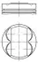 Поршень Opel Astra H/J/Insignia/Zafira 1.8 05- (80.5mm/STD) MAHLE MAHLE / KNECHT 011 PI 00105 000 (фото 1)