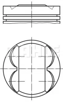 Поршень Opel Astra H/J/Insignia/Zafira 1.8 05- (80.5mm/STD) MAHLE MAHLE / KNECHT 011 PI 00105 000