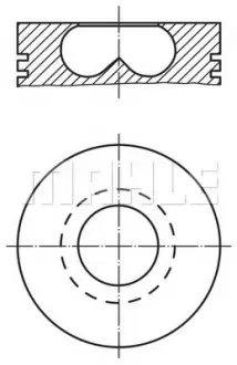 Поршень MAHLE / KNECHT 015 69 02