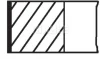 Кольца поршневые +0.50mm (к-кт на 1 цилиндр) MAHLE MAHLE / KNECHT 02216N1 (фото 1)