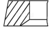 Кольца поршневые +0.50mm (к-кт на 1 цилиндр) MAHLE MAHLE / KNECHT 02216N1 (фото 2)