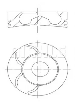 Поршень MAHLE ORIGINAL MAHLE / KNECHT 0222102 (фото 1)