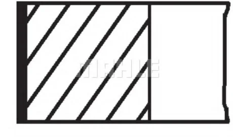 Кільця поршневі VW Golf IV/V/VI 1.4/1.6 TSI 02-14 (77.0mm/+0.5) MAHLE MAHLE / KNECHT 028 01 N2