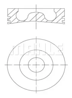 Поршень Mahle MAHLE ORIGINAL MAHLE / KNECHT 0280202