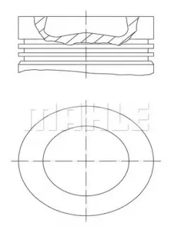 Поршень MAHLE MAHLE / KNECHT 028 PI 00100 002 (фото 1)