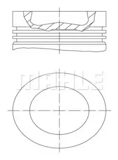 Поршень MAHLE / KNECHT 028 PI 00116 002 (фото 1)