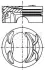 Поршень VW Golf V/ Passat/ Tiguan 1.4 TSI 06- (76.51mm/STD) ( BMY, BLG, CAVD) MAHLE 028 PI 00117 000