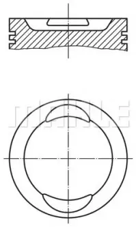 A_Поршень Mahle VW ="" Mahle MAHLE / KNECHT 0297302 (фото 1)