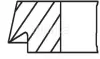 Комплект поршневих кілець Mahle VW ="" Mahle MAHLE / KNECHT 02992N0 (фото 2)