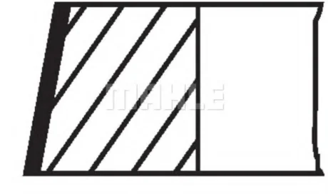 A_Комплект поршневих кілець AUDI "2,4 "98-05 ="" Mahle MAHLE / KNECHT 03079N0