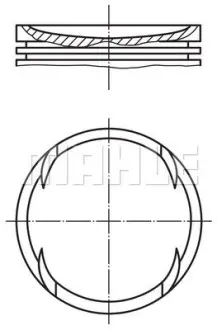 Поршень MAHLE MAHLE / KNECHT 030 89 02