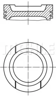 Поршень MAHLE / KNECHT 033 20 02