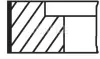 Комплект поршневих кілець Mahle AUDI ="" Mahle MAHLE / KNECHT 03474N1 (фото 1)